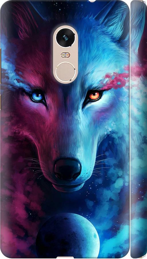 Чехол на Xiaomi Redmi Note 4 Арт-волк (3999m-352-42517)