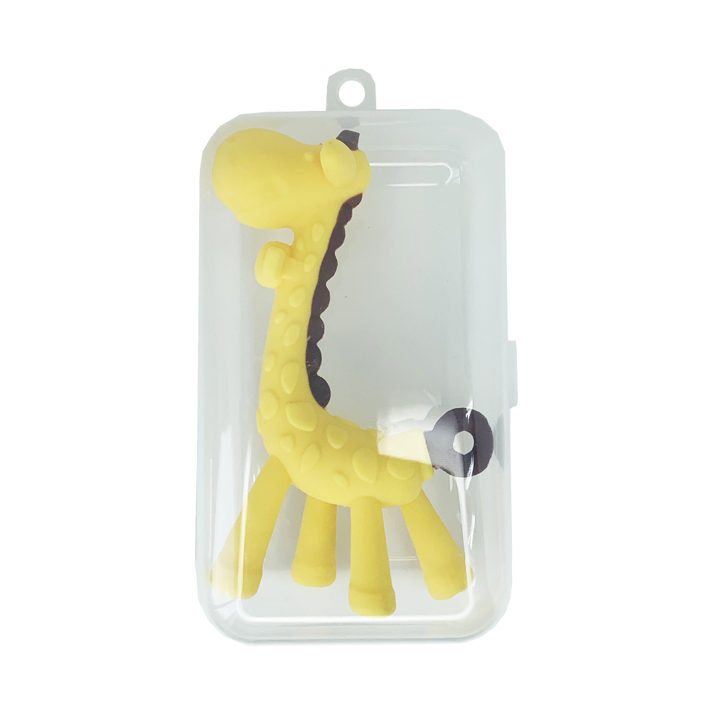 Прорезыватель для зубов Жираф в футляре Желтый - фото 3 Прорезыватель для зубов Жираф в футляре Желтый - фото 3