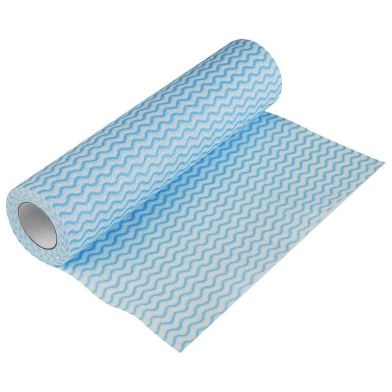 Серветки Aquasoft woodpulp з перфорацією 30 шт. в рулоні 25х30 см Блакитна хвиля (91914) - фото 2 Серветки Aquasoft woodpulp з перфорацією 30 шт. в рулоні 25х30 см Блакитна хвиля (91914) - фото 2