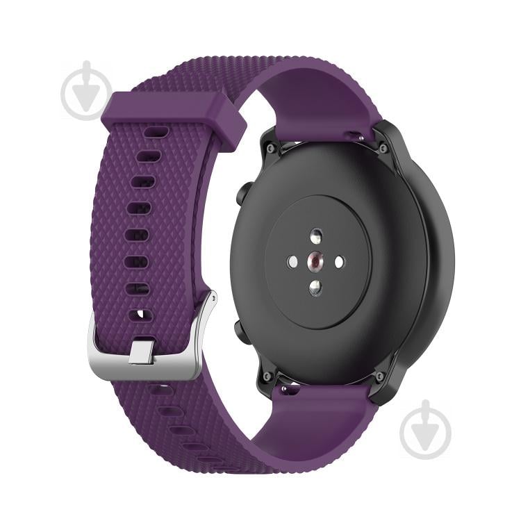 Ремешок силиконовый 20мм для Samsung Galaxy Watch 42 | 3 41 mm | Active | Active 2 BeWatch GT Фиолетовый (1011413)
