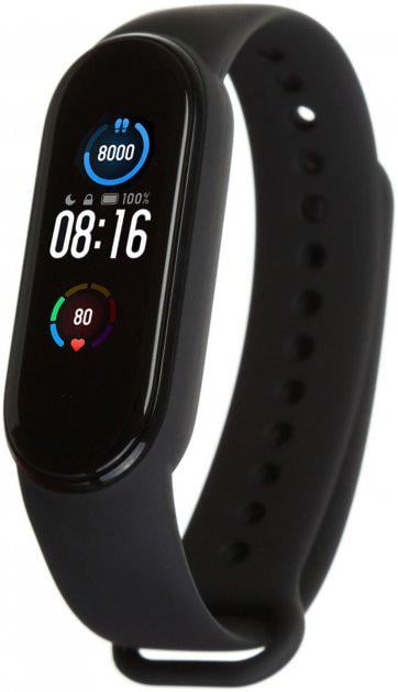 Ремешок для Xiaomi Mi Band 5/6/7 Black (7844296) - фото 1