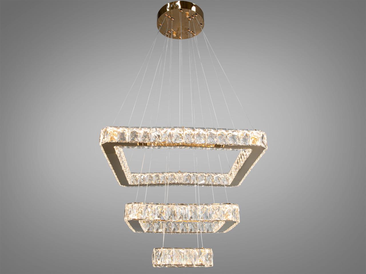 Люстра-подвес хрустальная LED 7220-8A/500+340+180G (2437600170)