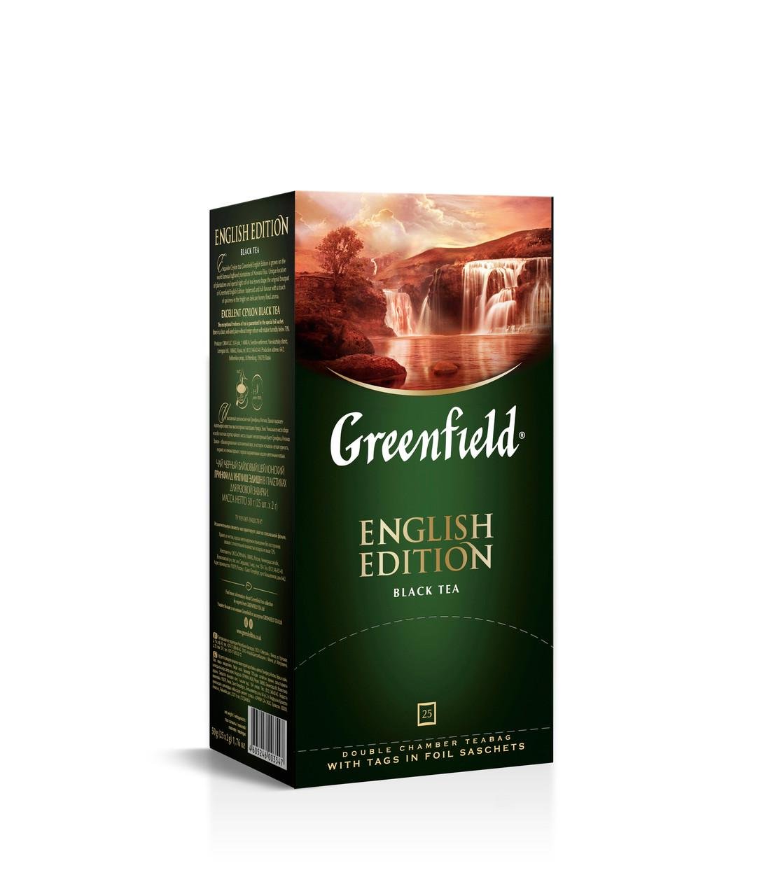 Чай Greenfield English Edition черный цейлонский 25 пакетиков (7780)