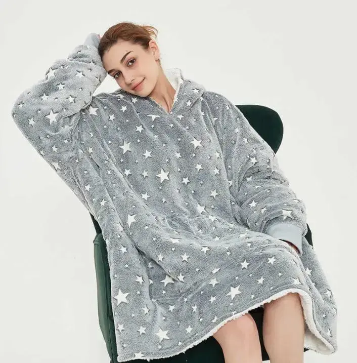 Плед-толстовка з капюшоном Stars Dream люмінесцентна (8-18-509556464) Плед-толстовка з капюшоном Stars Dream люмінесцентна (8-18-509556464)