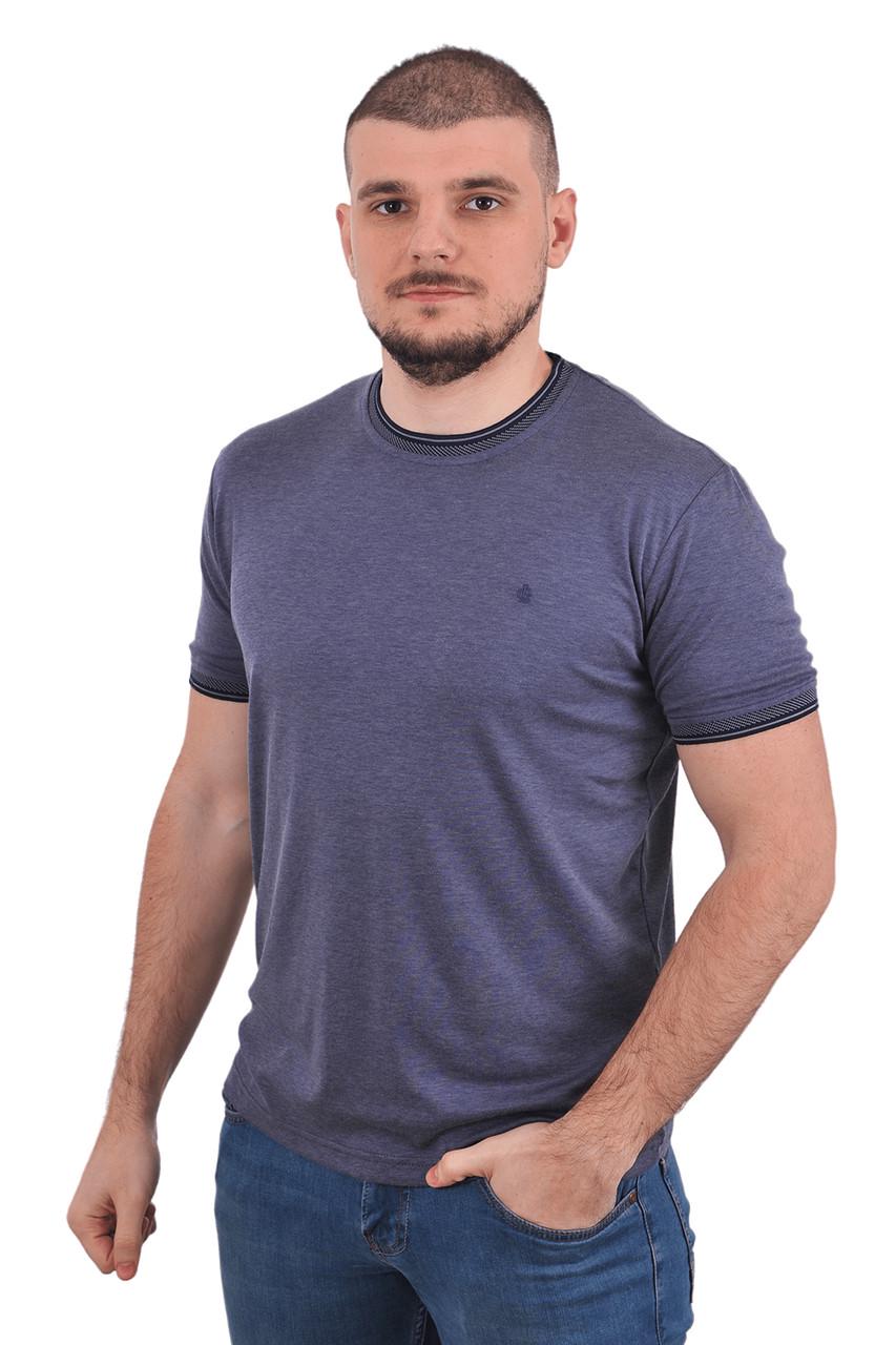 Футболка чоловіча Le Gutti 23-1533-49 M Темно-синій - фото 3 Футболка чоловіча Le Gutti 23-1533-49 M Темно-синій - фото 3