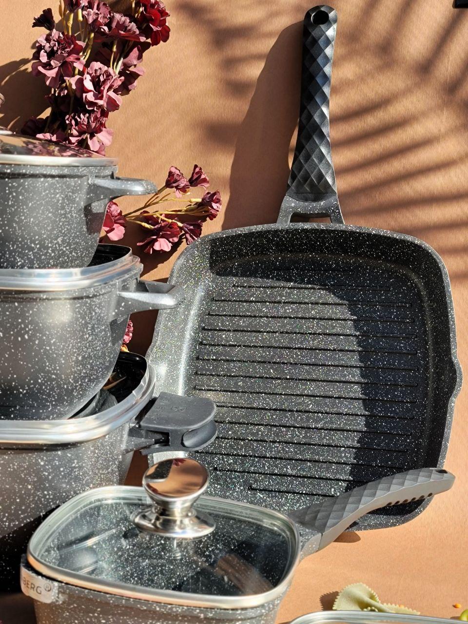 Набір казанів Edenberg із мармуровим покриттям 10 пр. (EB-12912) - фото 5 Набір казанів Edenberg із мармуровим покриттям 10 пр. (EB-12912) - фото 5