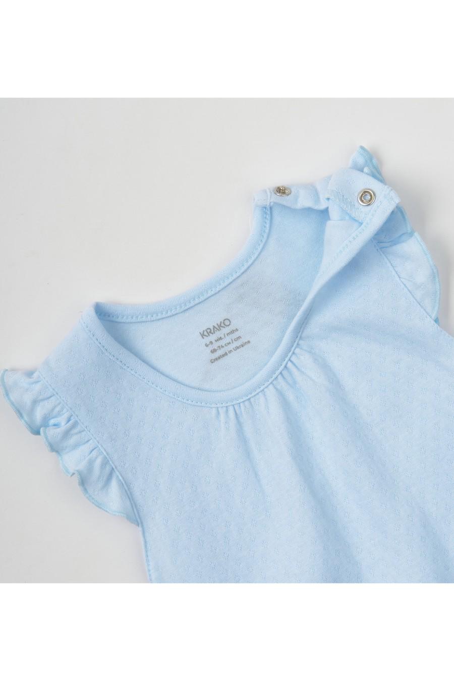 Боди KRAKO 56-62 см Голубой (77403) - фото 4 Боди KRAKO 56-62 см Голубой (77403) - фото 4