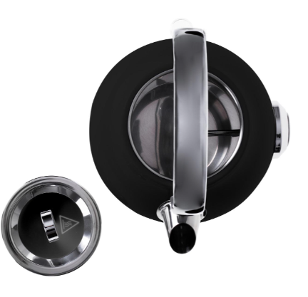 Електрочайник Adler STRIX з термометром нержавіюча сталь 1,7 л 2200 Вт Black (28432304) - фото 5 Електрочайник Adler STRIX з термометром нержавіюча сталь 1,7 л 2200 Вт Black (28432304) - фото 5