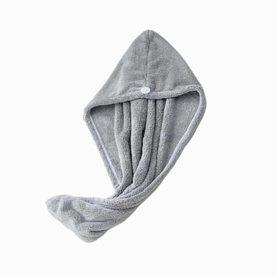 Полотенце-тюрбан для сушки волос Cocogreat Серый