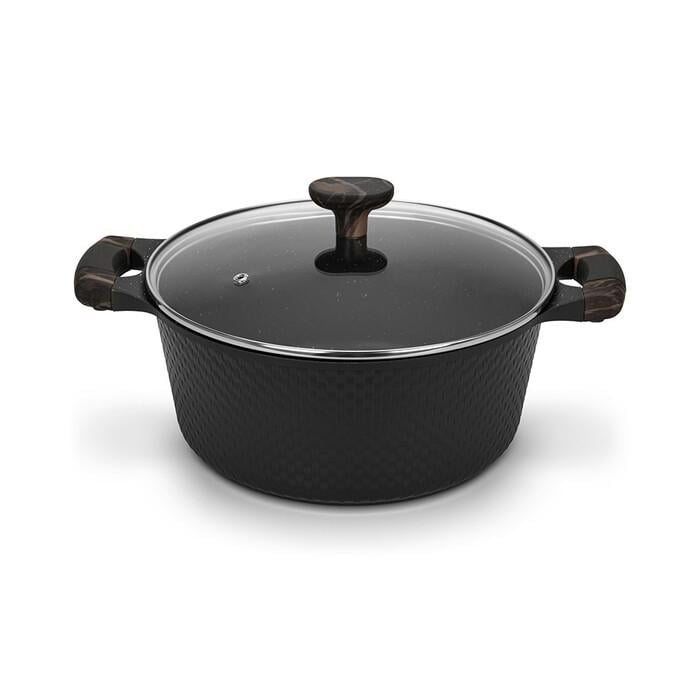 Кастрюля Fissman Evolution 23 см Черный