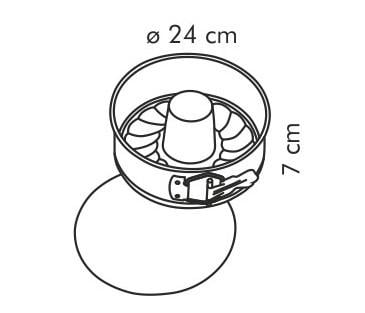 Форма для торта та кексу Tescoma Delicia 24 см роз'ємна (623286) - фото 3