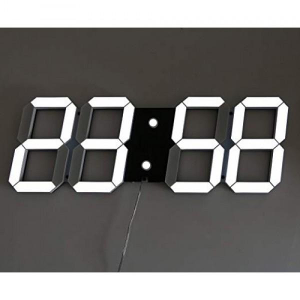Настольные LED часы электронные с будильником термометром от USB Caixing CX-2218 черный корпус белая подсветка