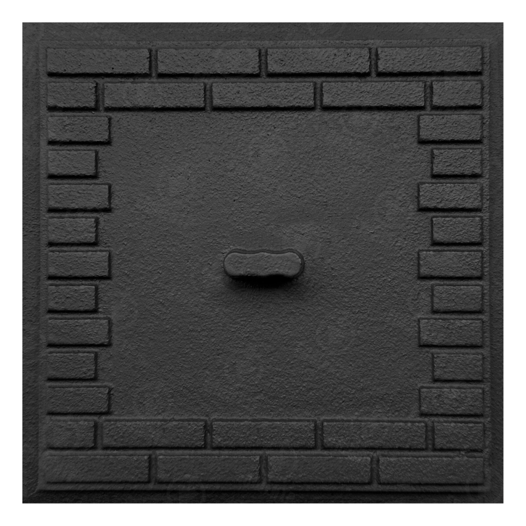 Дверка-сажетруска Булат Замковая чугунная чистящая 170x170 мм