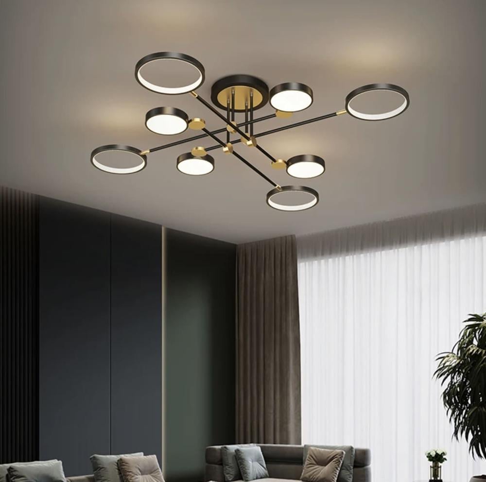 Люстра потолочная светодиодная Led Light House LF-17379/8 60W Черный