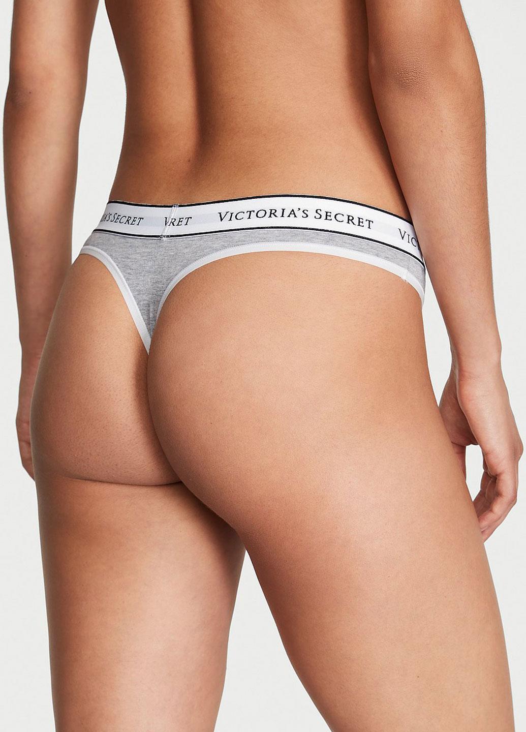 Трусики Victoria's Secret XL Сірий (144000415830QBVXL) - фото 2