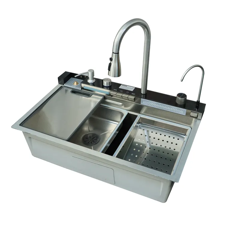 Мийка багатофункціональна MIXXUS MH7546-SET-06 decor з вбудованим змішувачем Stainless Steel (MI8465)