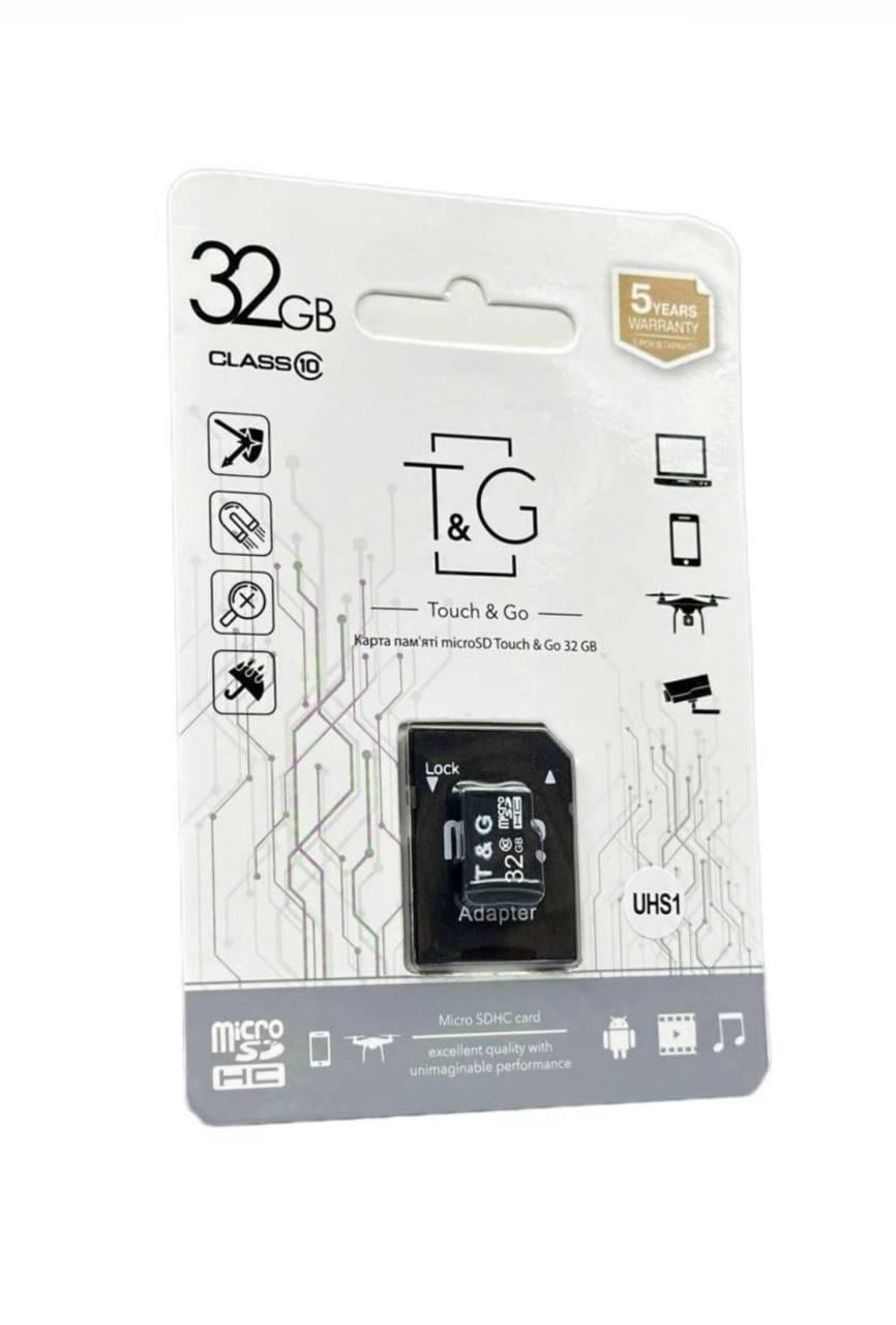 Карта памяти microSDHC T&G 32Gb UHS-1 10 class SD Adapter Black (м00138) Карта памяти microSDHC T&G 32Gb UHS-1 10 class SD Adapter Black (м00138)