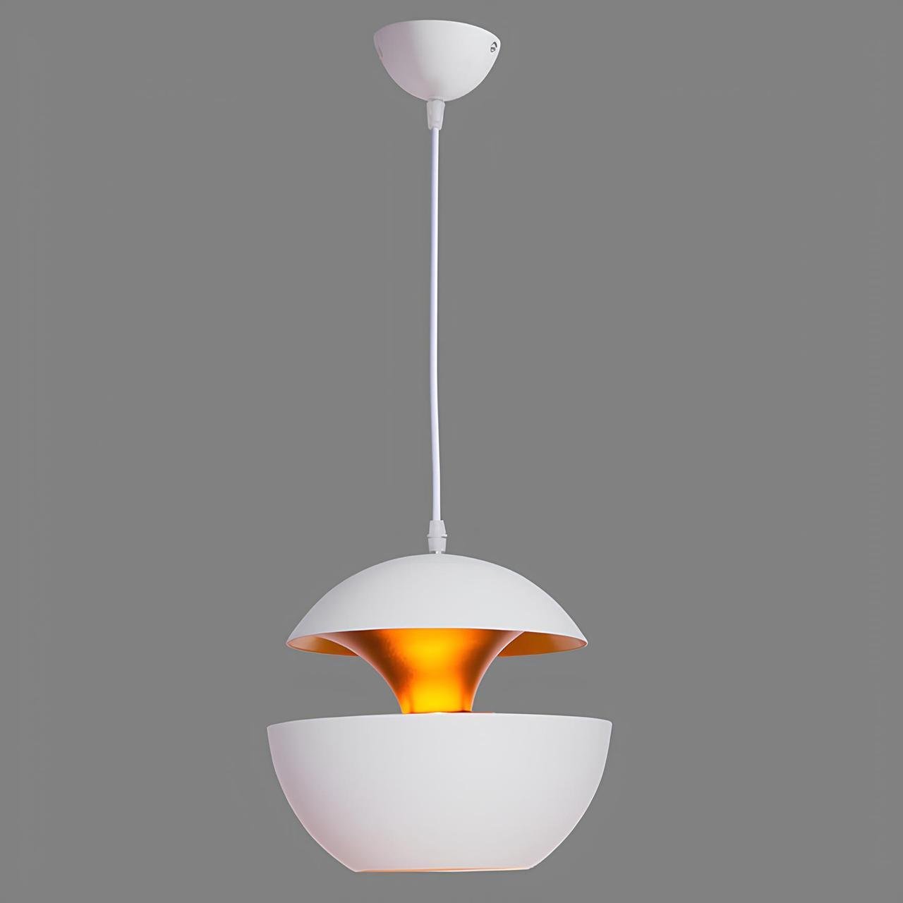 Люстра Sirius с круглым плафоном под лампу Е27 Белый (6657-250)