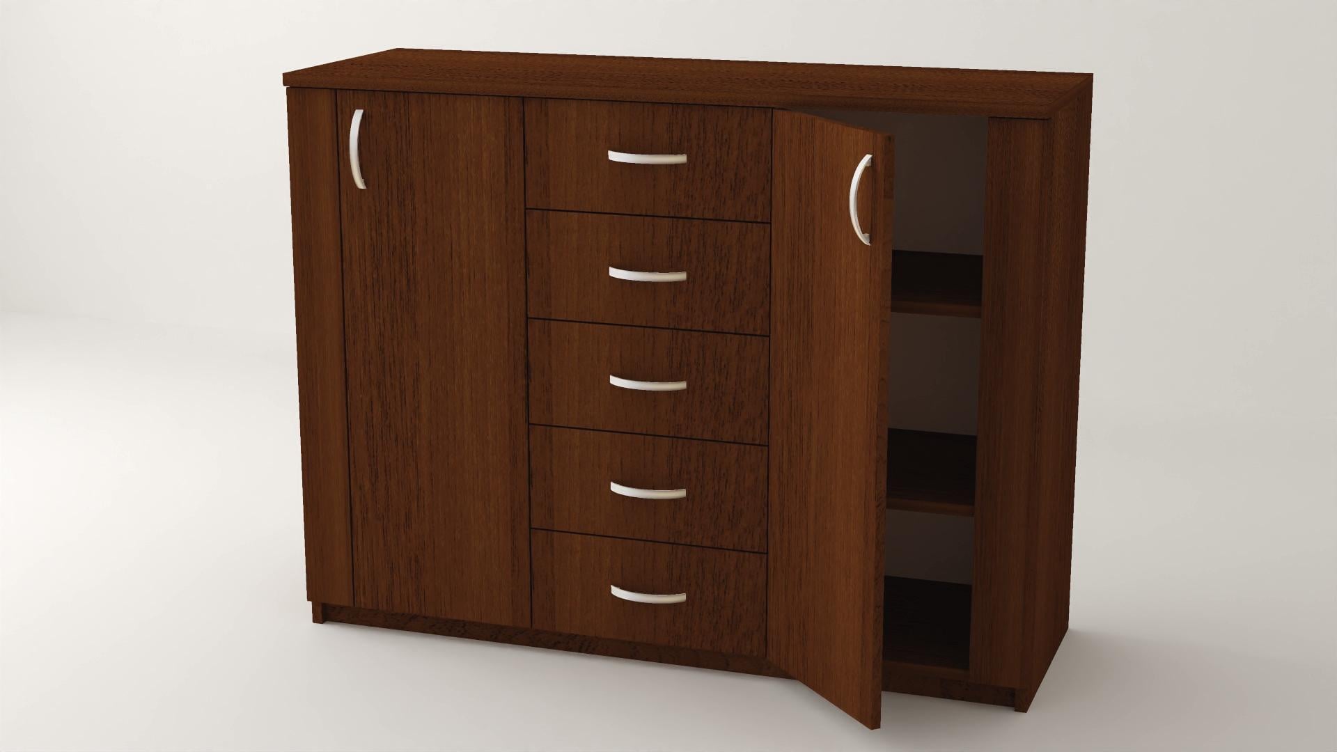 Комод Алекса ВК-36 110х45х94 см Орех лесной