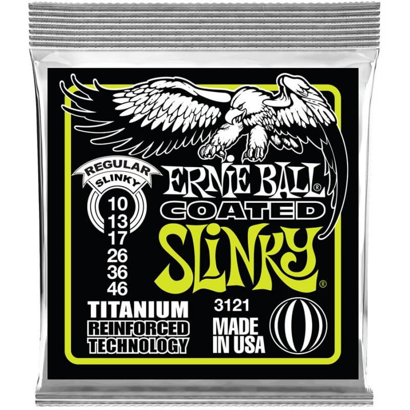 Струни Ernie Ball 3121 Coated Titanium RPS 10-46 Regular Slinky (638)