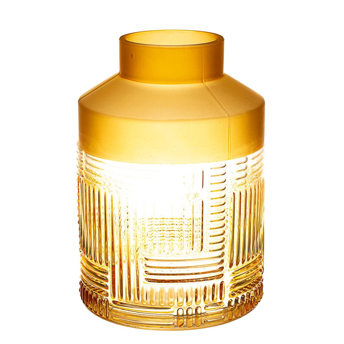 Настольная стеклянная ваза Light House Солнце 20 см Коричневый