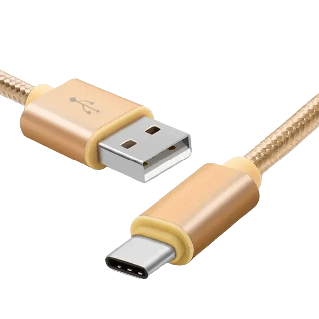 Кабель Recci RCT-T100 USB Type-C Armor 1 м Золотий (6955482585276)