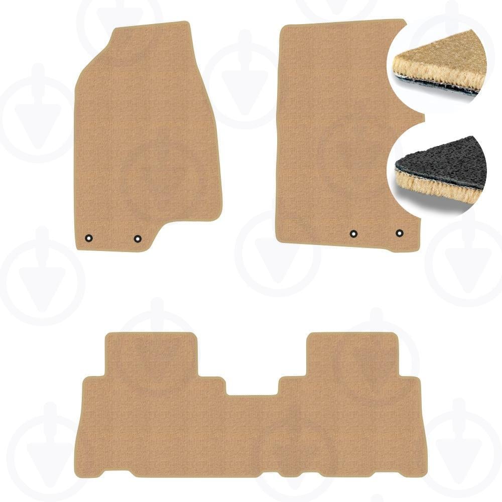 Комплект килимків в салон Star-Tex для Chevrolet Captiva 2011-2018 р. праворульна версія текстиль/Fortuna Бежевий (17601-64-80-83)