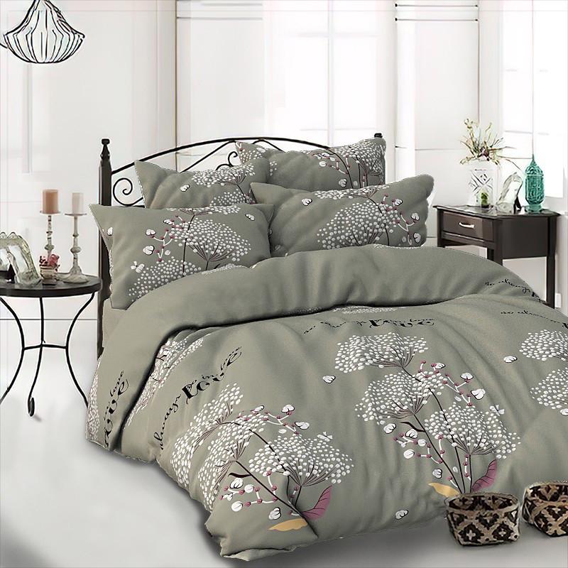 Простынь на резинке Vilenna бязь голд веточка хлопка 140х200+25 см Простынь на резинке Vilenna бязь голд веточка хлопка 140х200+25 см