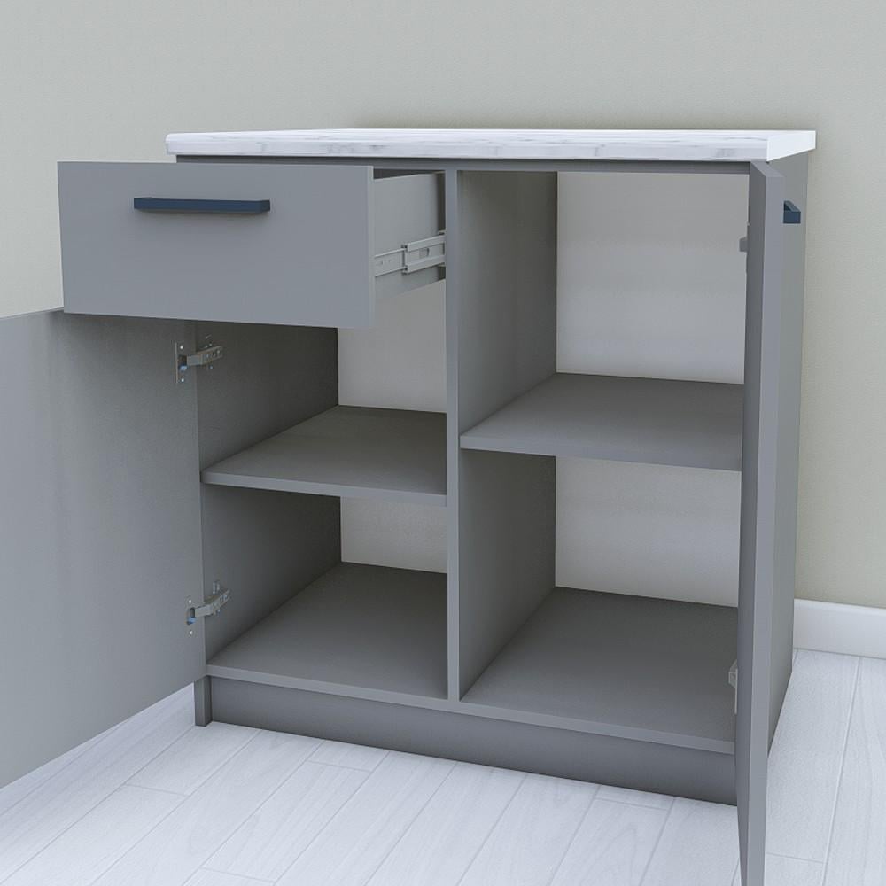 Шкаф для кухни нижний без столешницы 800 мм Антрацит (МП15а) - фото 2