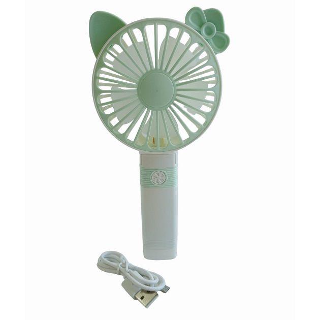 Вентилятор аккумуляторный ручной DianDi Mini Fan SQ-2163 с USB-зарядкой и складывающейся ручкой Салатовый (29711216)