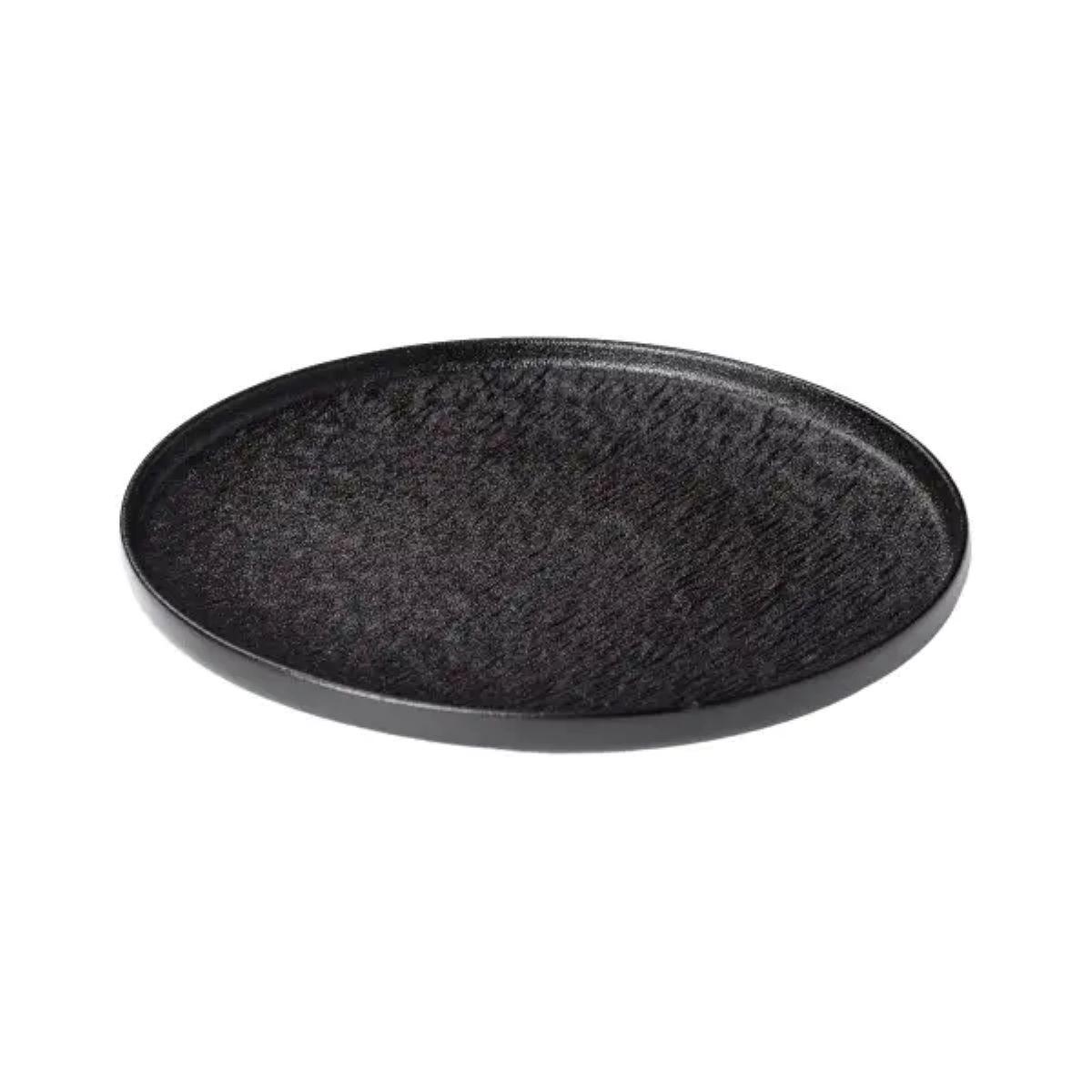 Тарілка плоска керамічна 25 см Чорний (5403) - фото 8