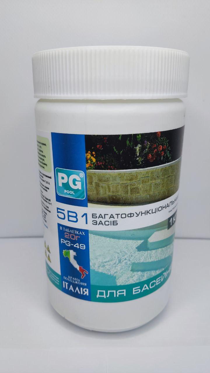 Дезинфектор длительного действия PG-49 с хлором 5в1 в таблетках по 20 г 1 кг (15191957) - фото 2