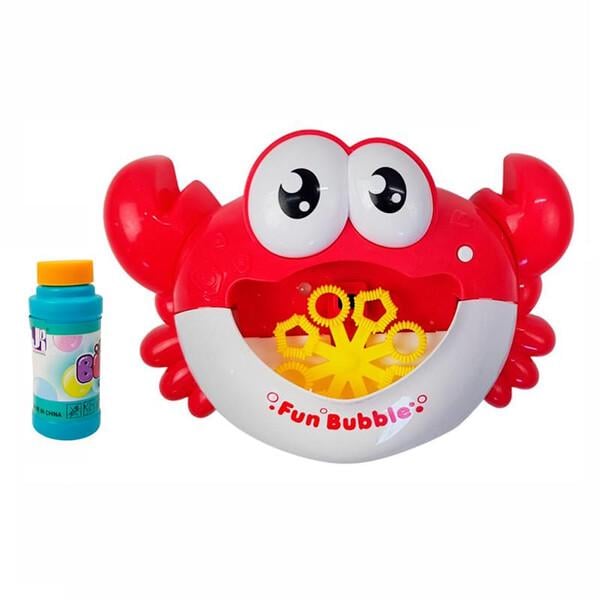 Генератор мыльных пузырей TK Union Group Краб с баночкой мыльного раствора Красный (058298)