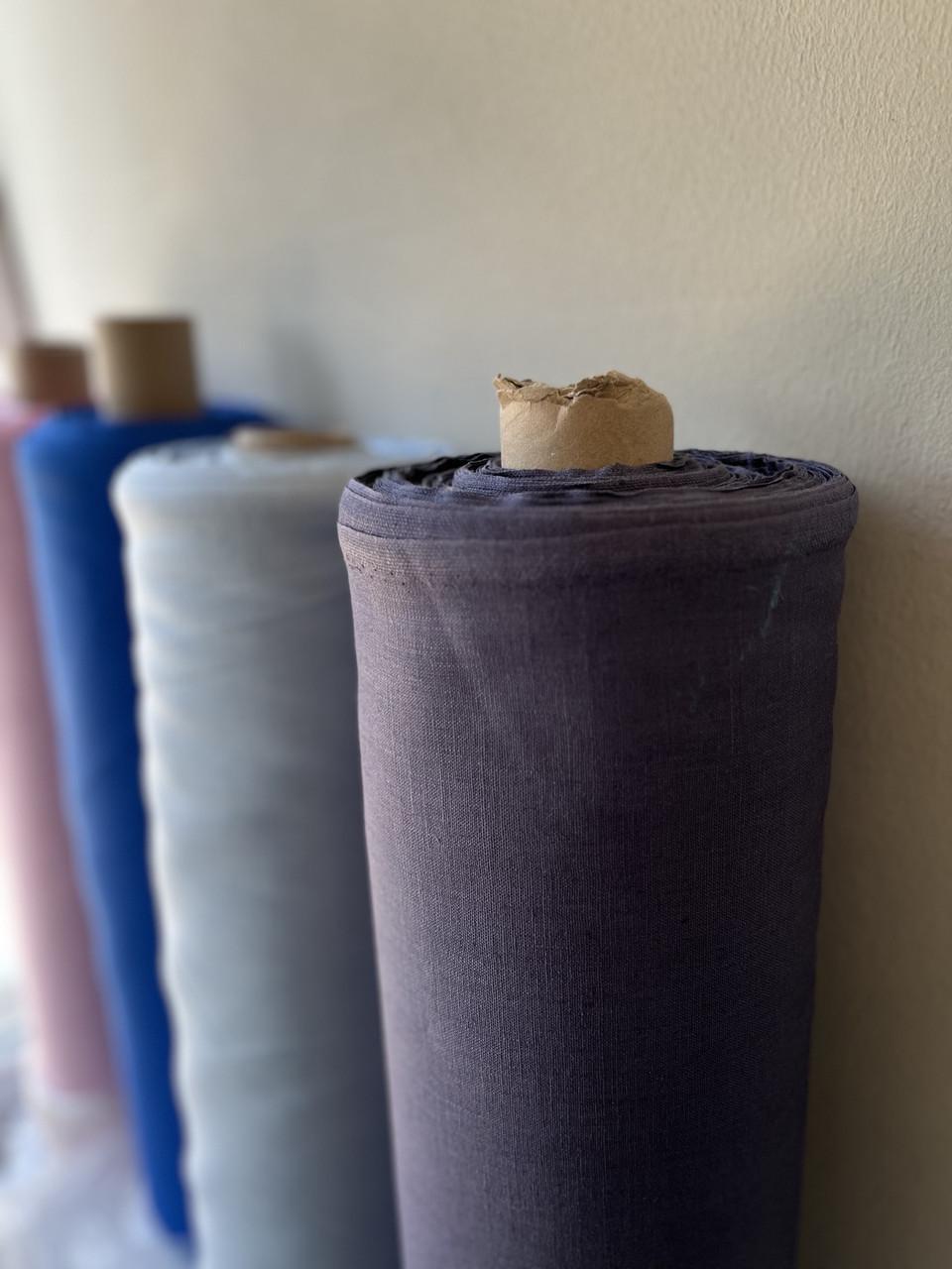 Тканина сорочково-платтєва LINEN PLUS лляна 143 см 915 Фіолетовий - фото 3 Тканина сорочково-платтєва LINEN PLUS лляна 143 см 915 Фіолетовий - фото 3