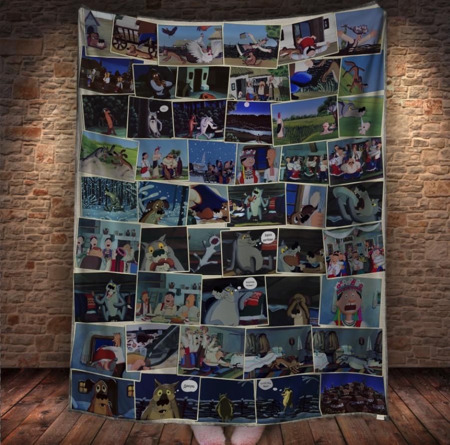 Плед с 3D принтом Жил - был пес Комикс 150х200 см (epi_1937)