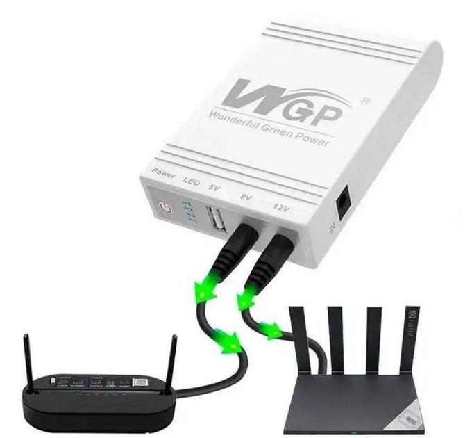 Джерело безперебійного живлення для роутерів WGP Mini UPS WGP 10400 mAh 38,48Wh USB 5V/9V/12V White - фото 4