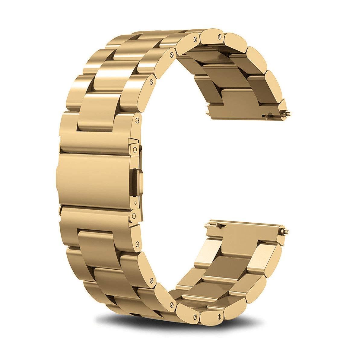 Ремешок стальной BeWatch 20мм для Samsung Galaxy Watch 42/3 41 мм/Active/Active 2 Gold (1110428)