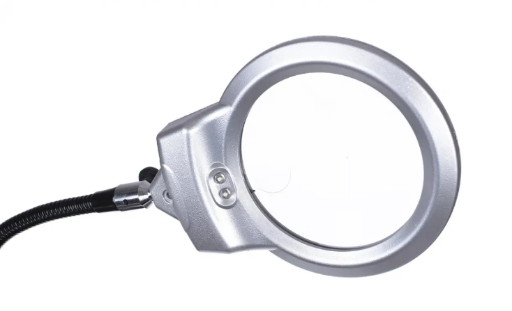 Лупа настольная Zhongdi ZD-126-4 гибкая с подсветкой 2,5х90 мм/8х34 мм/10х34 мм (03140131) - фото 2 Лупа настольная Zhongdi ZD-126-4 гибкая с подсветкой 2,5х90 мм/8х34 мм/10х34 мм (03140131) - фото 2