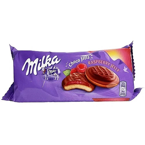 Печиво Milka Choco Dessert Rasberry з малиновою начинкою 147 г (20849447)