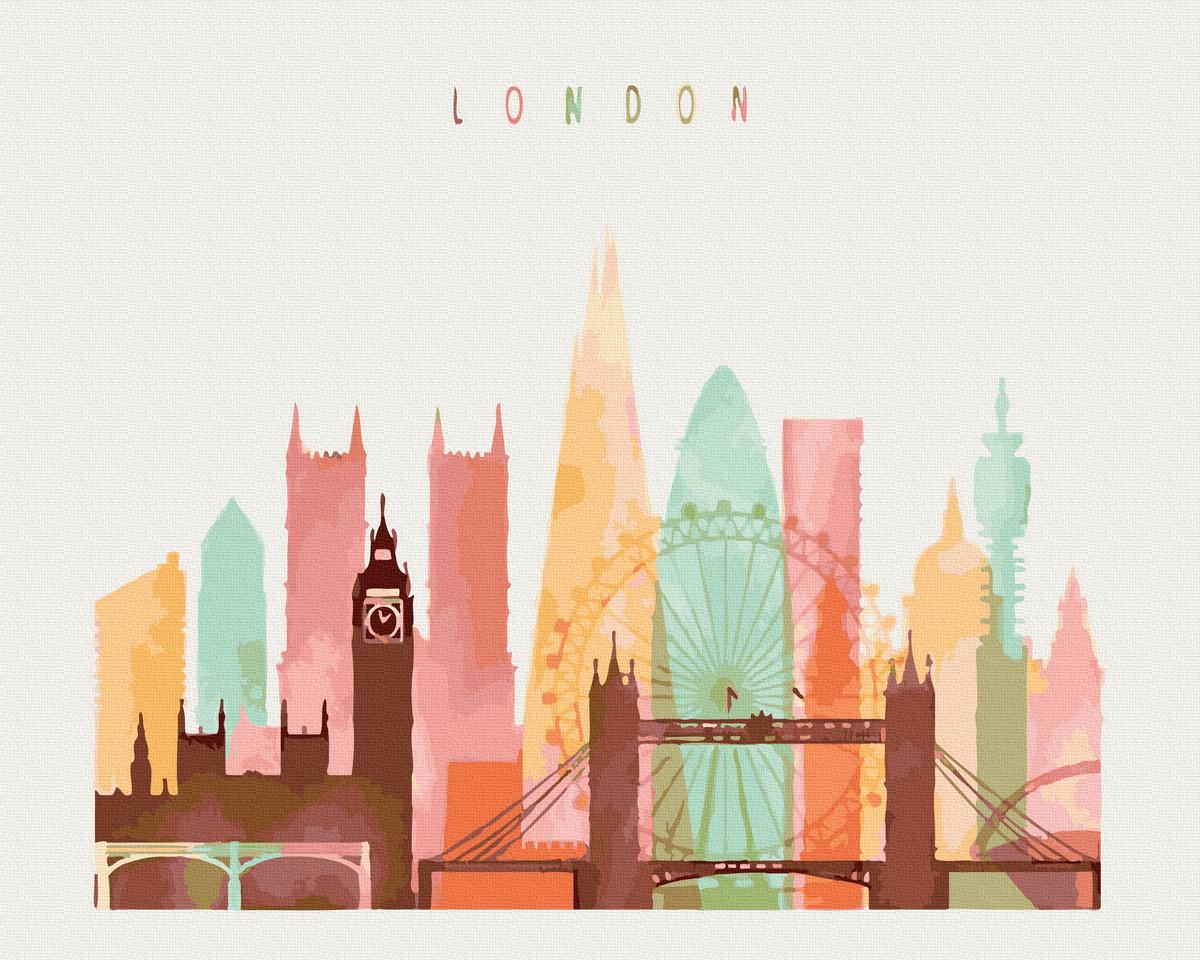 Картина по номерам Brushme Открытка с Лондона 40x50 см (GX23687) Картина по номерам Brushme Открытка с Лондона 40x50 см (GX23687)