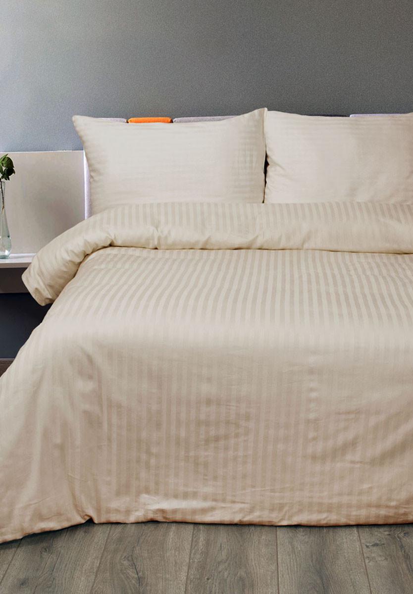 Комплект постельного белья семейный Lotus Отель Сатин Страйп Бежевый (200x22082440) Комплект постельного белья семейный Lotus Отель Сатин Страйп Бежевый (200x22082440)