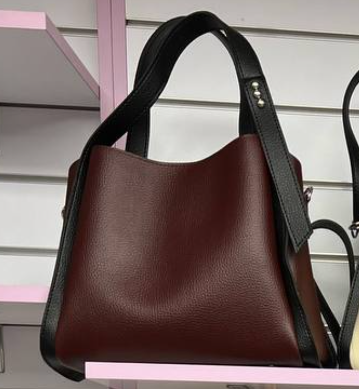 Сумка женская через плечо большая вместительная 30х25х13 см Бордовый - фото 4 Сумка женская через плечо большая вместительная 30х25х13 см Бордовый - фото 4