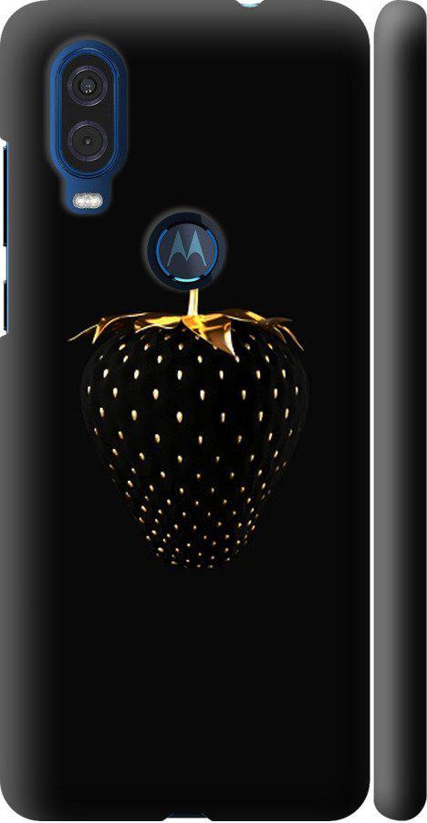 Чехол на Motorola One Vision Черная клубника (3585m-1782-42517)