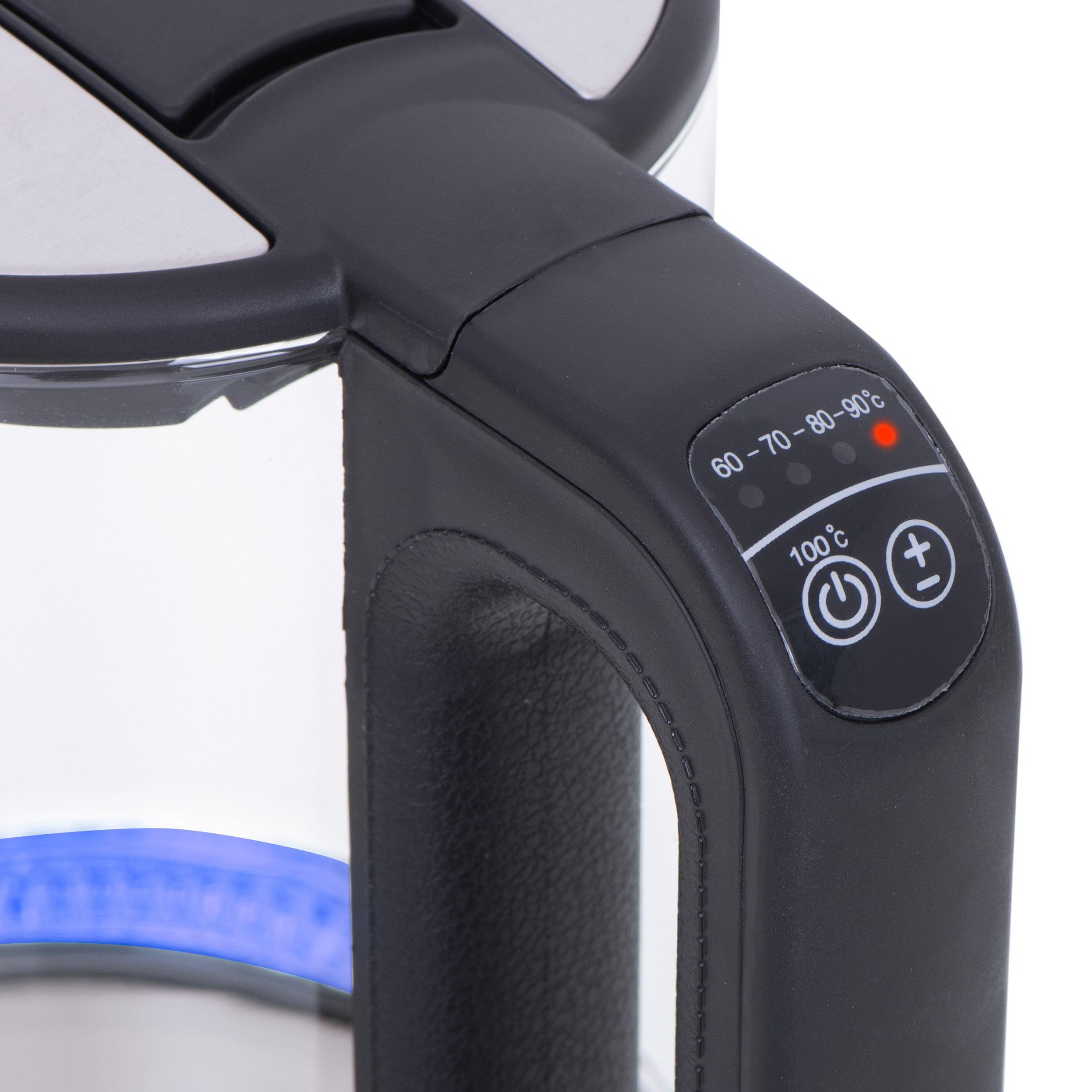 Електрочайник Mesko MS 1301 2200 Вт з регулятором температури 1,7 л Black (6087) - фото 8