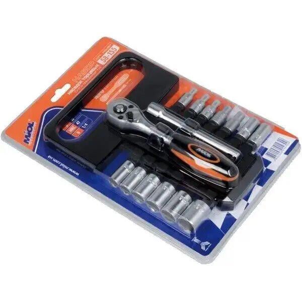 Набор инструментов MIOL 58-155 15 ед. 1/4" Набор инструментов MIOL 58-155 15 ед. 1/4"