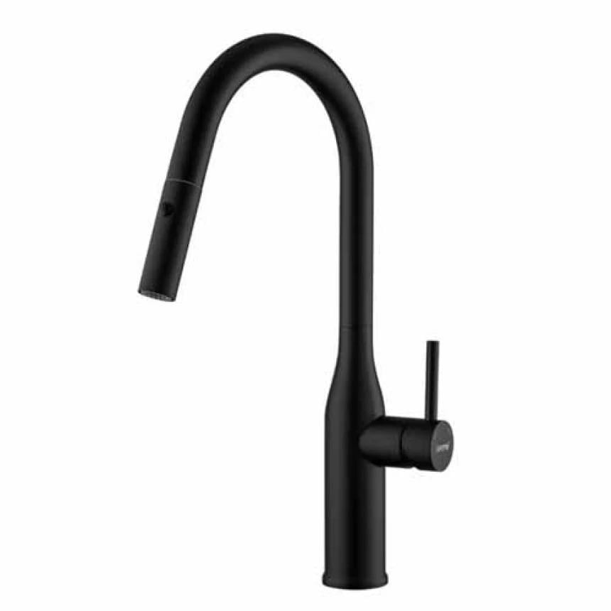 Смеситель для кухни GAPPO 4398-46 с вытяжным гусаком