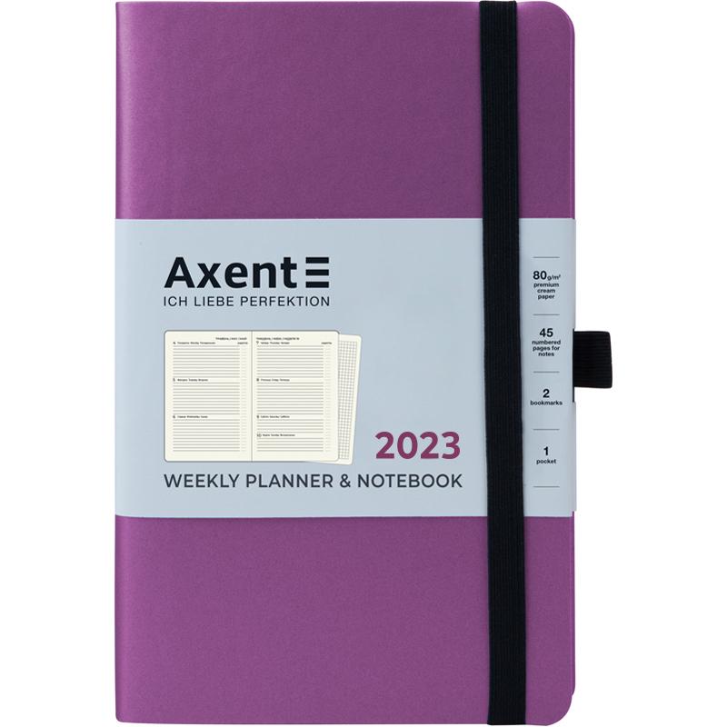 Еженедельник Axent Partner Soft 125x195 мм 96 листов Фиолетовый (8506 23 11 A)