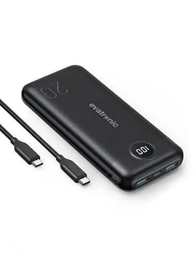 Зарядное устройство портативное Evatronic 20 Вт с 3 портами PD3 USB C на 20000 мАч Зарядное устройство портативное Evatronic 20 Вт с 3 портами PD3 USB C на 20000 мАч