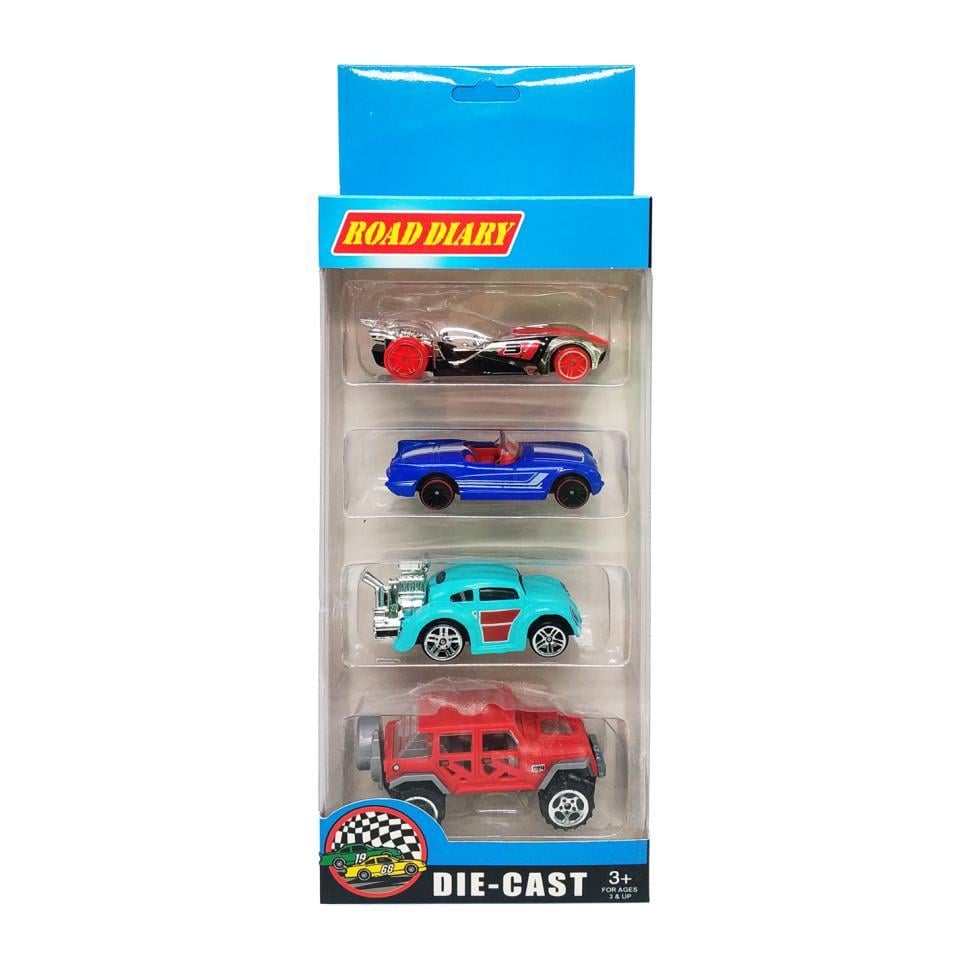 Ігровий набір A-Toys машинки металеві 4 шт. Різнокольоровий (IG-173-N-237)