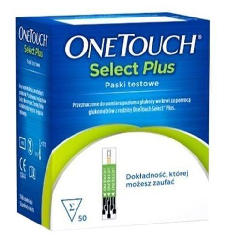 Тест-полоски One Touch Select Plus для определения уровня глюкозы 50 шт. - фото 1